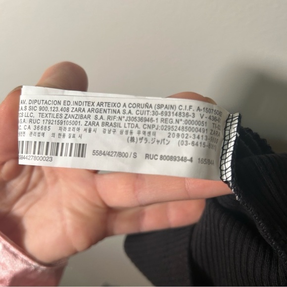 NWT Zara Tulle Tie Sleeve Cropped Top S - Picture 5 of 5